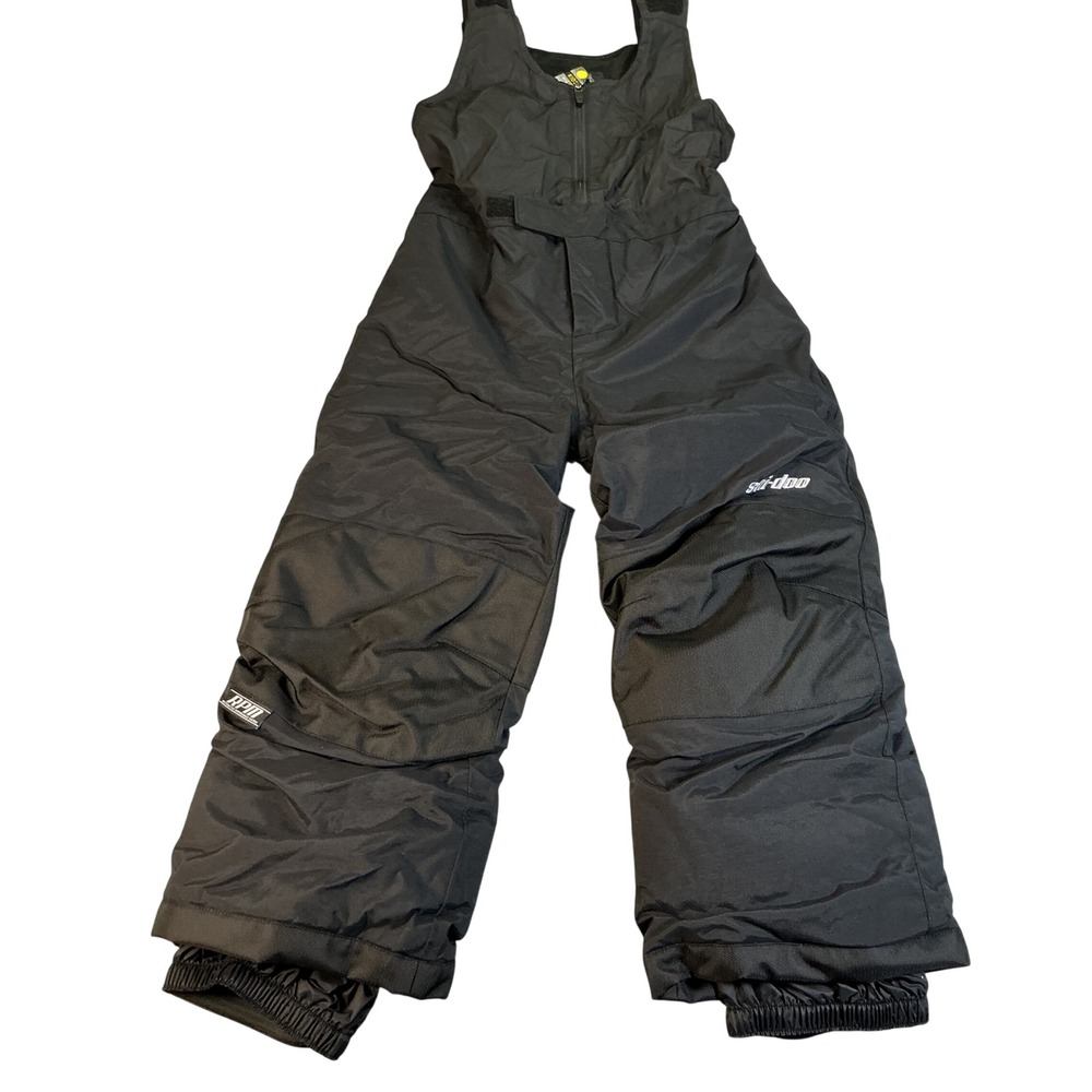 Ski-Doo Kids‎ Snow Bib Pants Black Size 5 Insulated Waterproof Ski Snow NEW